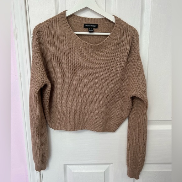 Blue notes | women’s knitted cropped sweater - Picture 5 of 5